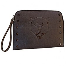 YC-15959-2 LEATHER CLUTCH