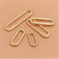 Solid Brass Oval Ring