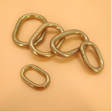 Solid Brass Oval Ring