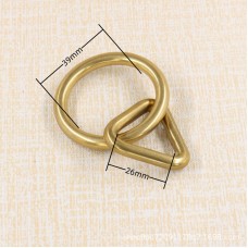 Solid Brass O-Ring with Triangle
