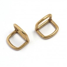 Solid Brass Double D-Ring