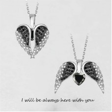 Stainless Steel Necklace - Angel Wing 3