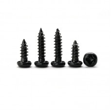 PA Stainless Steel Philips Round head Tapping Screw Black Zinc For M1.7-M4