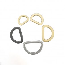 Zinc Alloy D rings Round corner