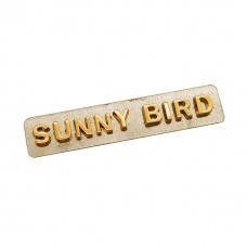 Zinc Alloy Separated Single Letters Logo